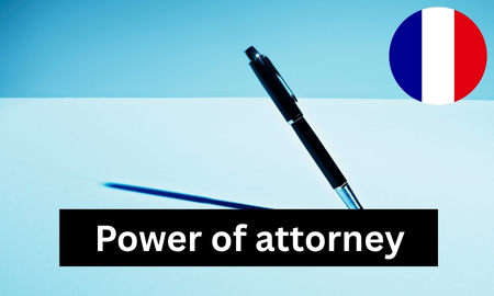 Frankreich - Erteilung einer Bevollmächtigung PoA (Power of Attorney) Produktbild