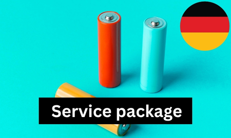 Batterien Servicepaket für Deutschland für Neukunden mit Niederlassung in Deutschland ohne bestehenden ear Account Produktbild