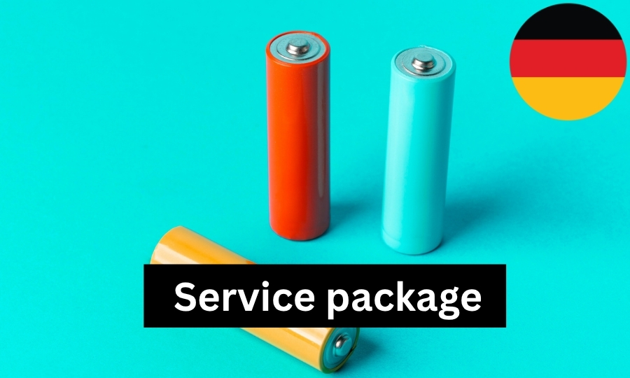 Battery service package for Germany for customers with a branch in German without existing ear account (performance period 2026) Produktbild default ZOOM